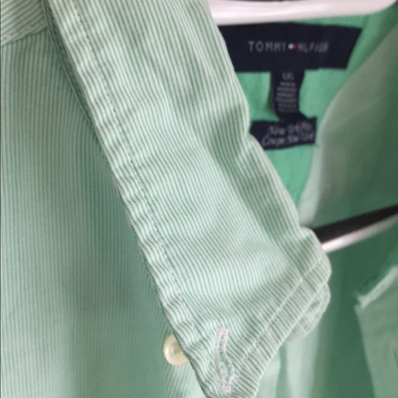 TOMMY HILFIGER mint button up shirt New York - Picture 5 of 5